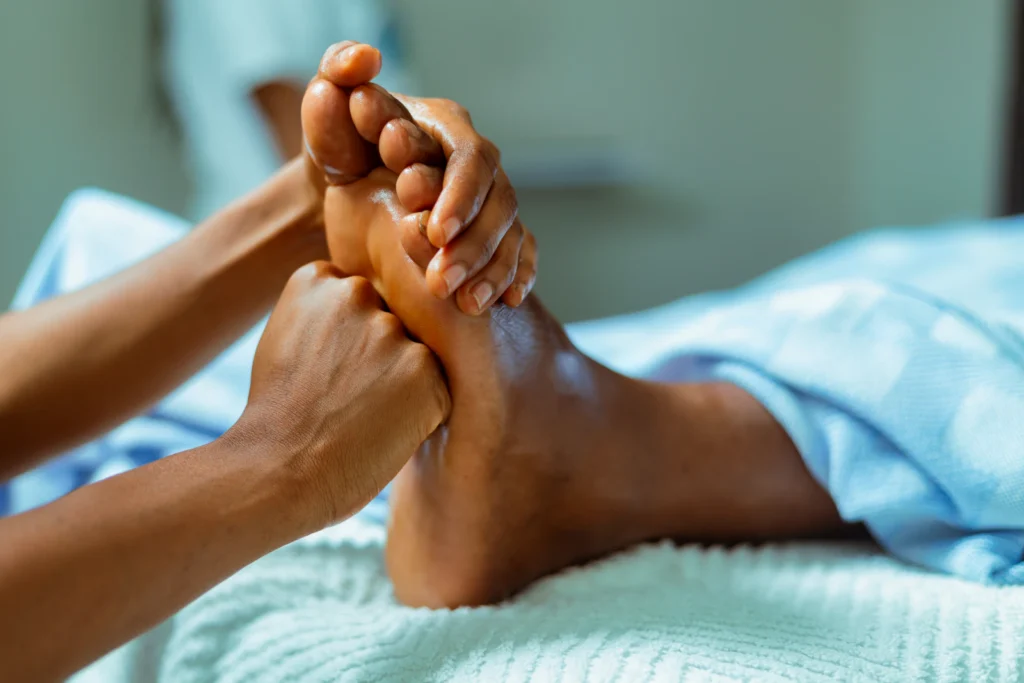 Thai reflexology foot massage